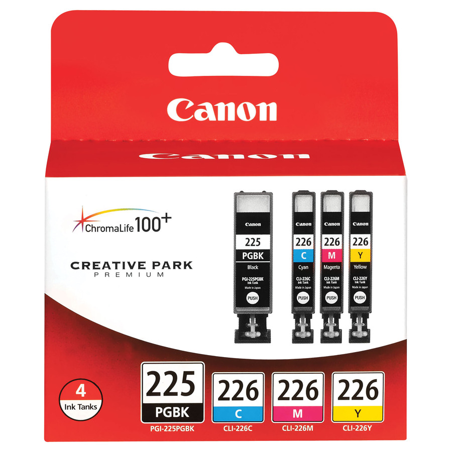 Canon 4530B008 Original Inkjet Ink Cartridge - Black, Cyan, Magenta, Yellow - 4 / Pack