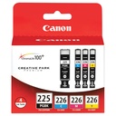 Canon 4530B008 Original Inkjet Ink Cartridge - Black, Cyan, Magenta, Yellow - 4 / Pack