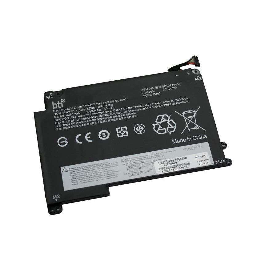 BTI 00HW020-BTI 11.4V 53WHR LI-ION BATTERY 00HW020, 00HW021, SB10F46458, SB10F46459