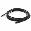 AddOn 3m (9.8ft) USB C 2.0 Male to USB C 2.0 Male Sync and Charge Black Cable