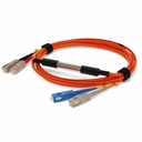 AddOn 3m SC to SC OM1 & OS1 Duplex OFNR (Riser-Rated) Fiber Mode Conditioning Cable