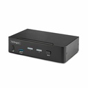 StarTech 2-Port DisplayPort 1.4 KVM Switch, 8K 60Hz / 4K 144Hz, 2x USB 3.0 Ports, 4x USB 2.0 Ports, Hotkey Switching, TAA Compliant