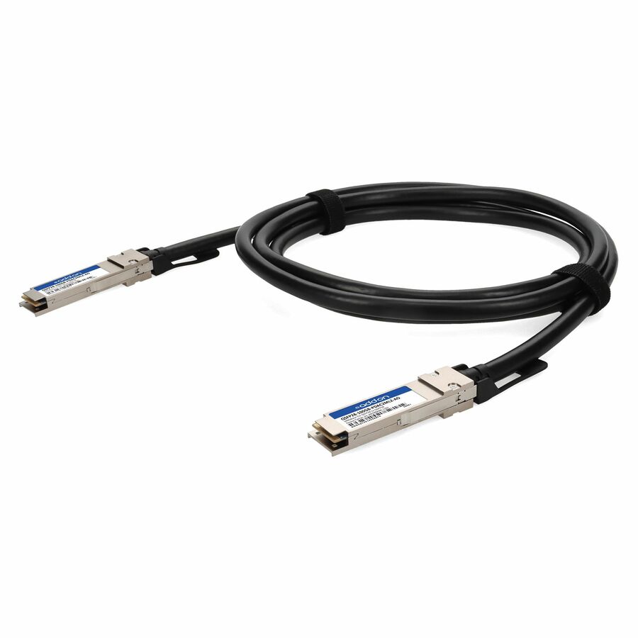 AddOn MSA and TAA 100GBase-CU QSFP28 to QSFP28 Direct Attach Cable (Passive Twinax, 2m, Infiniband EDR, 30AWG, LSZH)