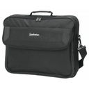Cambridge Laptop Bag 17.3" , Clamshell Design, Black, LOW COST, Accessories Pocket, Document Compartment on Back, Shoulder Strap (removable), Equivalent to Targus CN418EU, Notebook Case, Three Year Warranty