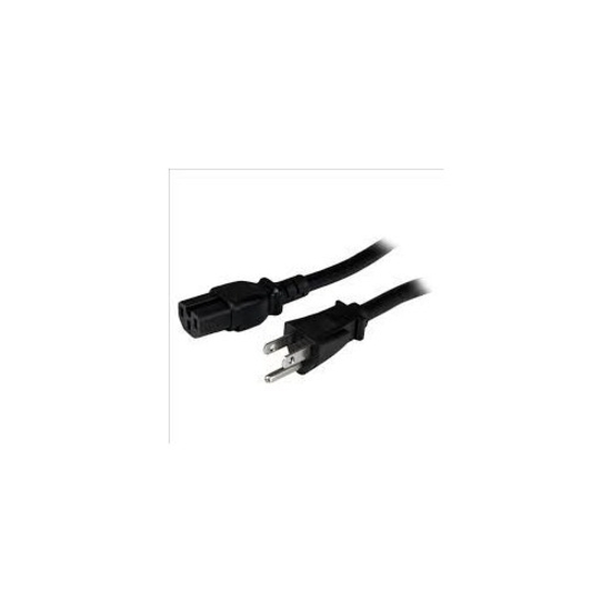 Unirise Standard Power Cord - For Electronic Equipment - 250 V AC / 15 A - Black - 6 ft Cord Length - NEMA 5-15P / IEC 60320 C19