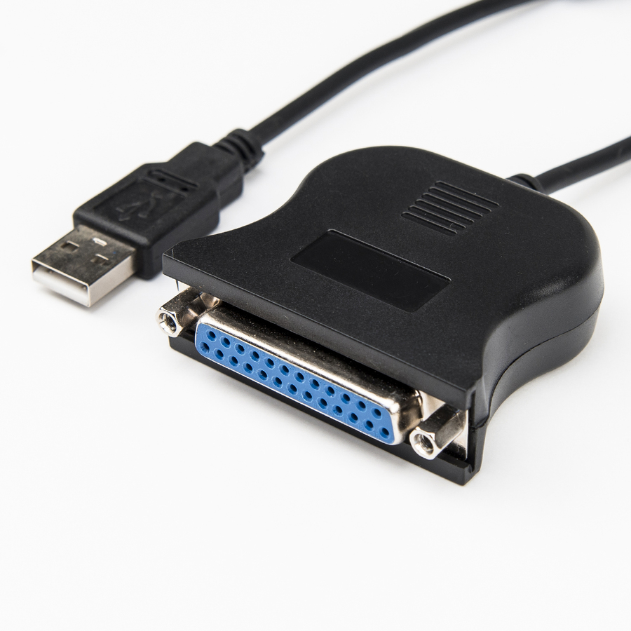Rocstor Premium 4 ft Parallel Printer Adapter - USB - DB25 parallel - Type A Male USB DB25F TO USBA MALE - Black