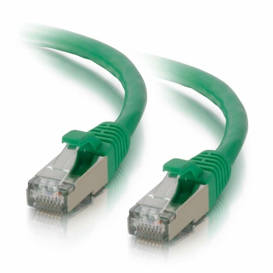 C2G 10ft Cat6 Ethernet Cable - Snagless Shielded (STP) - Green