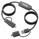 Plugable USB Data Transfer Cable PC to PC, Compatible with Windows USB C and USB 3.0