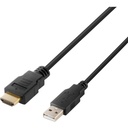Belkin Modular HDMI Single-Head Host Cable 6 ft. - 6 ft HDMI/Modular/USB-A KVM Cable for KVM Console, KVM Switch, Computer, Monitor, Keyboard, Mouse - First End: 1 x 19-pin HDMI 2.0 Digital Audio/Video - Male, 1 x USB Type A - Male - Second End: 1 x Modular - Supports up to 3840 x 2160 - Gold Plated Connector - Gold Plated Contact - Black - TAA Compliant