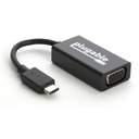 Plugable USB C to VGA Adapter Compatible with 2018 iPad Pro, 2018 MacBook Air, 2018 MacBook Pro, Surface Book 2, Thunderbolt 3 & More