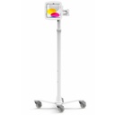 Compulocks iPad 10.9" 10th Gen Space Enclosure Medical Rolling Cart Extended Plus Hub