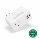 Plugable Wall Outlet Extender with 1x USB-C and 1x USB, 32W USB C Charger Block