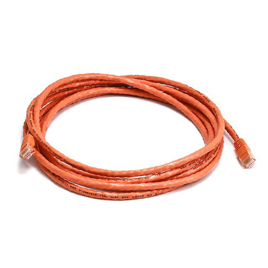 Monoprice Cat6 24AWG UTP Ethernet Network Patch Cable, 10ft Orange