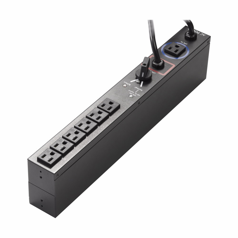Eaton Basic Rack PDU HotSwap MBP 1U 110-125V 12A 1.44 kW NEMA 5-15P and 6 5-15R