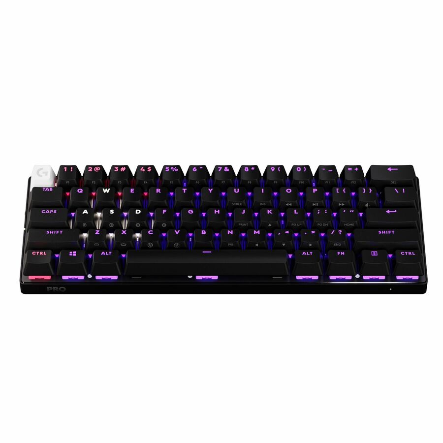 Logitech G PRO X 60 LIGHTSPEED Wireless Gaming Keyboard, Ultra Compact TKL 60% Mechanical Keyboard for Windows PC, LIGHTSYNC RGB, Dual-Shot PBT Keycaps, GX Optical Linear Switches, Black