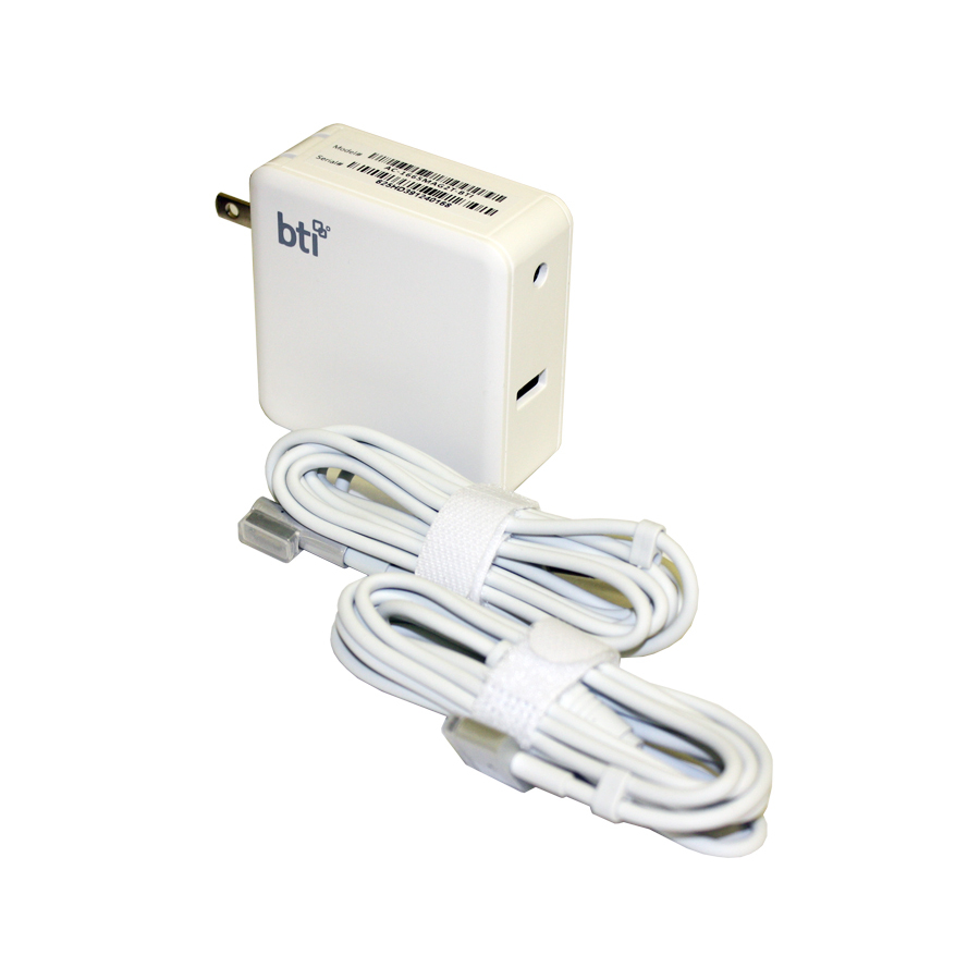 BTI AC-1665MAG2T-BTI AC ADAPTER 16V 65W A1184, A1330, A1344, A1435, MA538LL/B, MC461LL/A, MC747LL/A, MD565LL/A, MD592LL/A MACBOOK, MACBOOK PRO