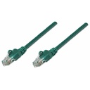 Intellinet Network Cable, Cat6, UTP - 2 ft Category 6 Network Cable for Network Device, Switch, Modem, Router, Patch Panel - First End: 1 x RJ-45 Network - Male - Second End: 1 x RJ-45 Network - Male - 1 Gbit/s - Patch Cable - Gold Plated Contact - Green