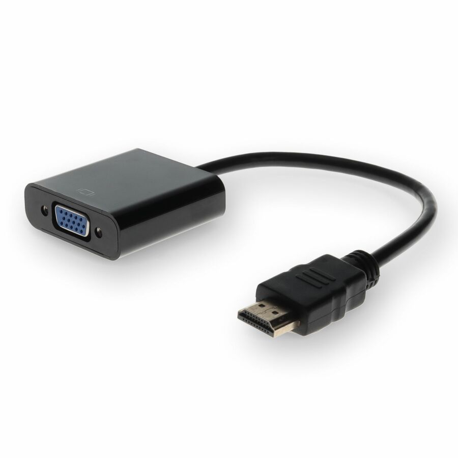 HP H4F02AA#ABA Compatible HDMI 1.3 Male to VGA Female Black Active Adapter For Resolution Up to 1920x1200 (WUXGA)