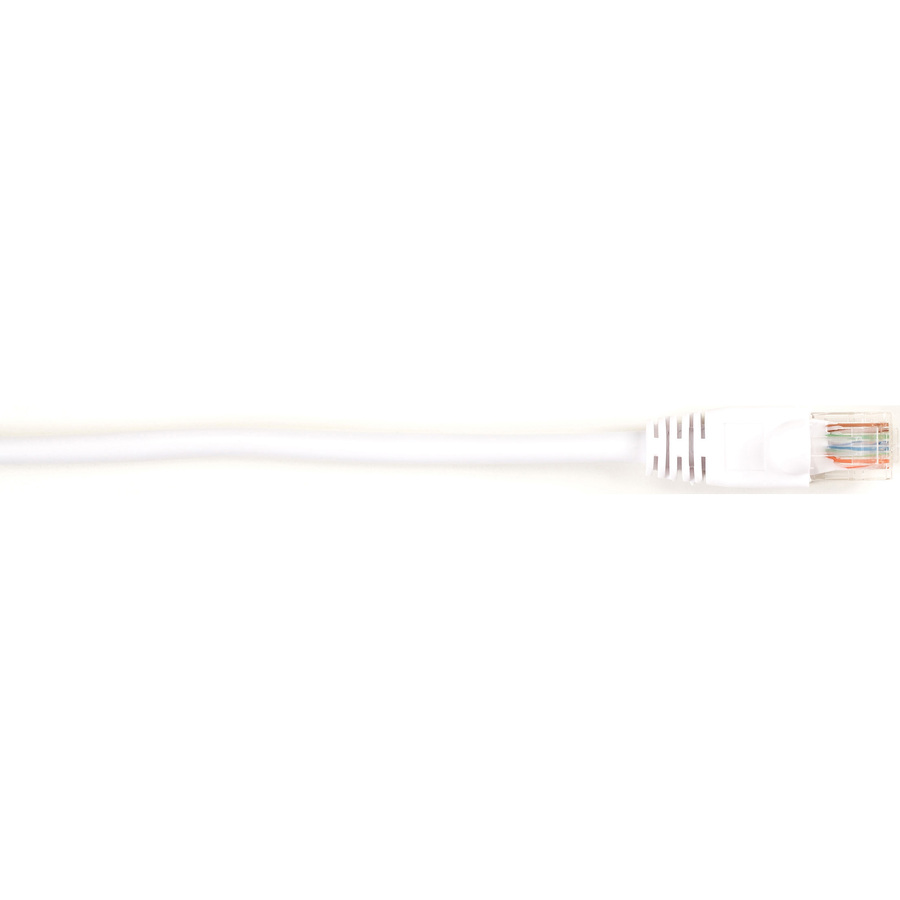 Black Box Connect Cat.6 UTP Patch Network Cable - 10 ft Category 6 Network Cable for Network Device - First End: 1 x RJ-45 Network - Male - Second End: 1 x RJ-45 Network - Male - 1 Gbit/s - Patch Cable - Gold Plated Contact - CM - 26 AWG - White - 1 Each