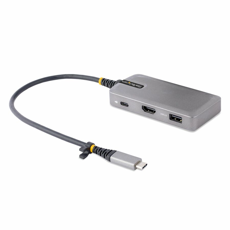 StarTech USB-C Multiport Adapter, 4K 60Hz HDMI, 3-Port USB Hub, 100W Power Delivery Pass-Through, Mini Dock, Windows/macOS/ChromeOS