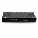 C2G HDMI Ultra-SlimHDBaseT + RS232 And IR Over Cat Extender Box Receiver - 4K 60Hz - 1 Output Device - 230 ft Range - 1 x Network (RJ-45) - 1 x HDMI Out - 1 - 1 - 4K - 3840 x 2160 - Twisted Pair - Category 7 - Media Player, TV, Commercial - Yes