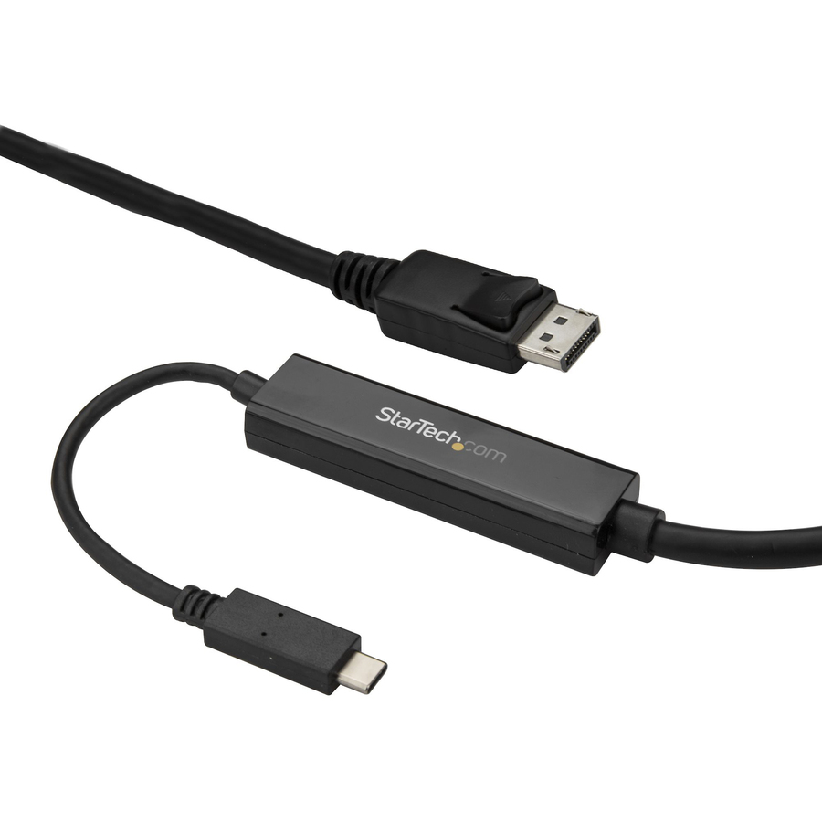 StarTech 9.8ft/3m USB C to DisplayPort 1.2 Cable 4K 60Hz - USB Type-C to DP Video Adapter Monitor Cable HBR2 - TB3 Compatible - Black