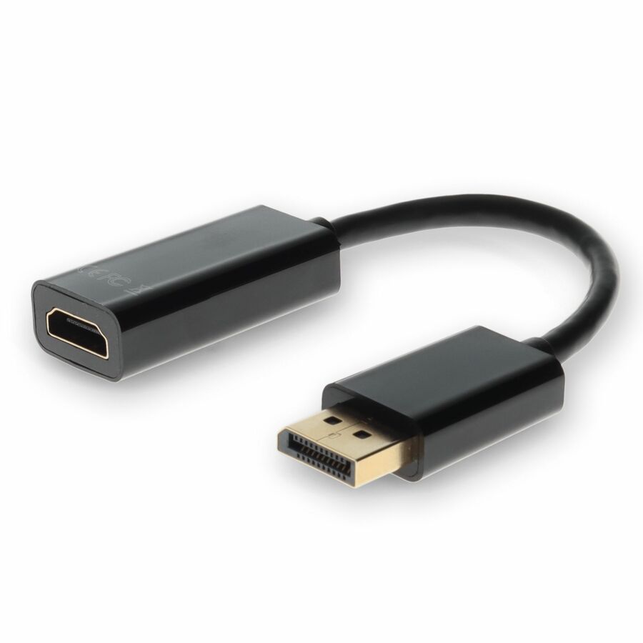 AddOn HP® BP937AA Compatible DisplayPort 1.2 Male to HDMI 1.3 Female Black Adapter Which Requires DP++ For Resolution Up to 2560x1600 (WQXGA)