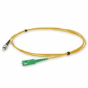 AddOn 2m ASC to ST Yellow OS2 Simplex OFNR (Riser-Rated) SMF Fiber Patch Cable