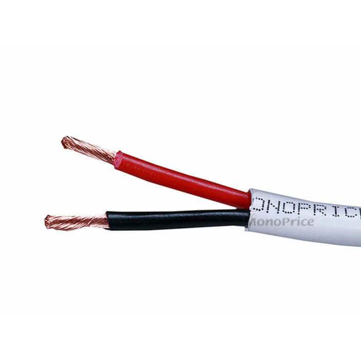 Monoprice 250ft 16AWG CL2 Rated 2-Conductor Loud Speaker Cable (For In-Wall Installation)