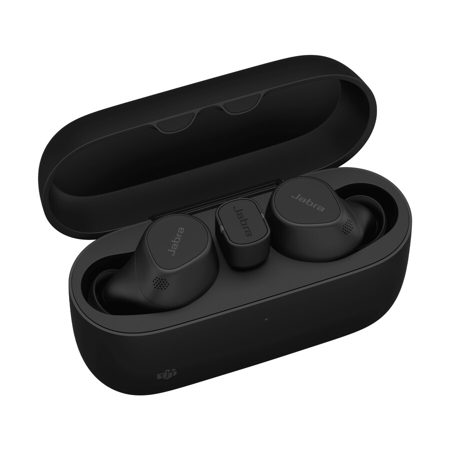 Jabra Evolve2 Earset - Stereo - USB Type C - True Wireless - Bluetooth - 65.6 ft - 20 Hz to 20 kHz - Earbud - Binaural - In-ear - MEMS Technology Microphone - Noise Canceling - Black