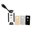 C2G HDMI Inline Extender Decorative Wall Plate w/ Interchangeable Covers - Multi - Acrylonitrile Butadiene Styrene (ABS), Nickel Plated, Brass, Copper Alloy - 1 x HDMI Port(s)