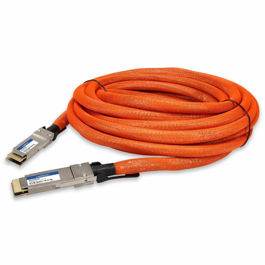 AddOn Dell® Compatible TAA 400GBase-CU QSFP-DD to QSFP-DD Direct Attach Cable (Active Twinax, 3m)