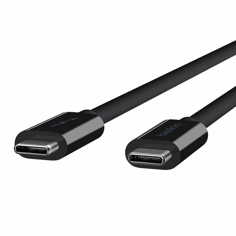 Belkin USB Data Transfer Cable - 3.28 ft USB Data Transfer Cable for Notebook - First End: 1 x USB 3.1 Type C - Male - Second End: 1 x USB 3.1 Type C - Male - 20 Gbit/s - Black