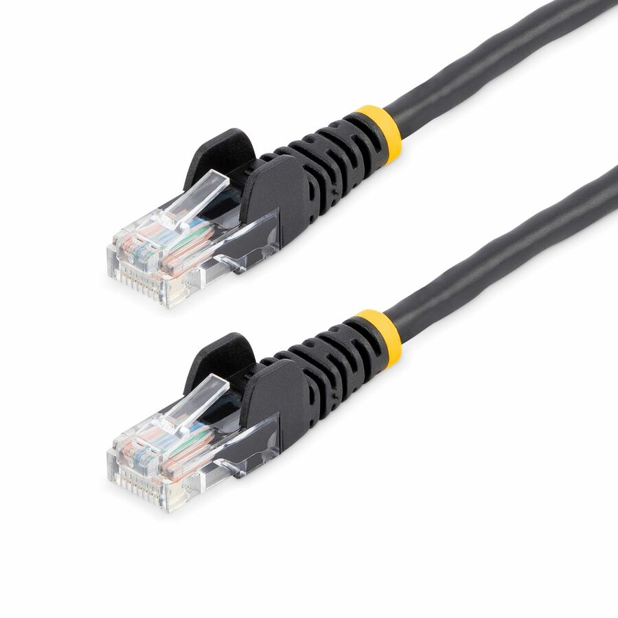 StarTech 50 ft Black Cat5e Snagless UTP Patch Cable