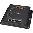 StarTech.com Industrial 8 Port Gigabit PoE Switch, 4 x PoE+ 30W, Power Over Ethernet GbE Layer/L2 Managed Network Switch -40C to +75C, TAA - Industrial 8 port Gigabit PoE switch Up to 30W per 4 Power over Ethernet ports +75C to -40C temp 10/100/1000 Mbps network auto IP-30 housing MTBF 500000+hrs - Vibration/shock/free fall rated - 6kV ESD Full layer/L2 managed DIN/wall mounting 2 yr warr