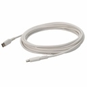 AddOn 1.0m (3.3ft) USB C 3.1 Male to Lightning Male White Sync and Charge Cable
