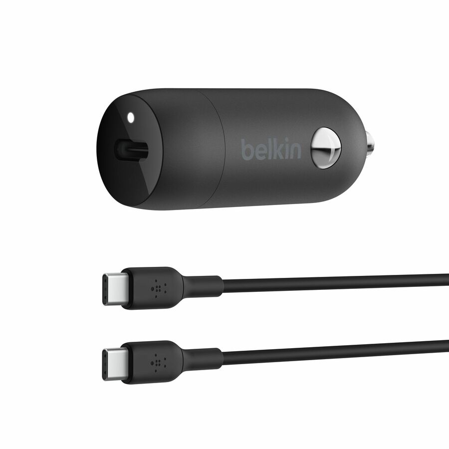 Belkin BoostCharge 30W USB-C Car Charger, Black