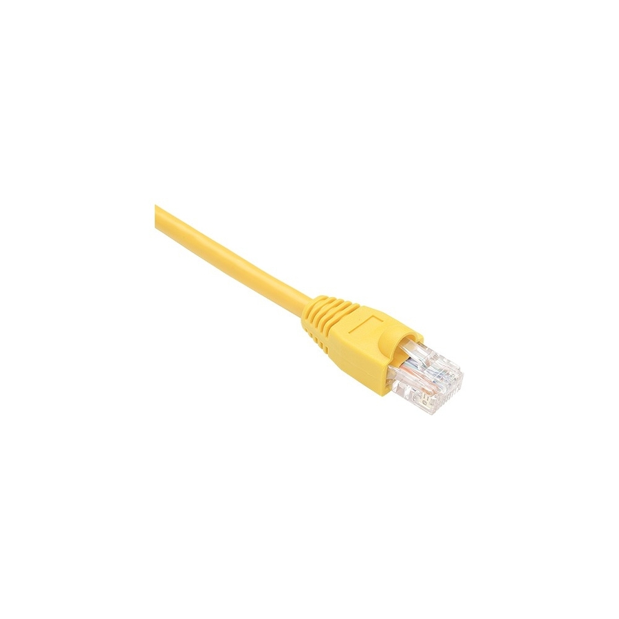 Unirise Cat.5e Patch Network Cable - 100 ft Category 5e Network Cable for Network Device - First End: 1 x RJ-45 Network - Male - Second End: 1 x RJ-45 Network - Male - Patch Cable - Shielding - Yellow