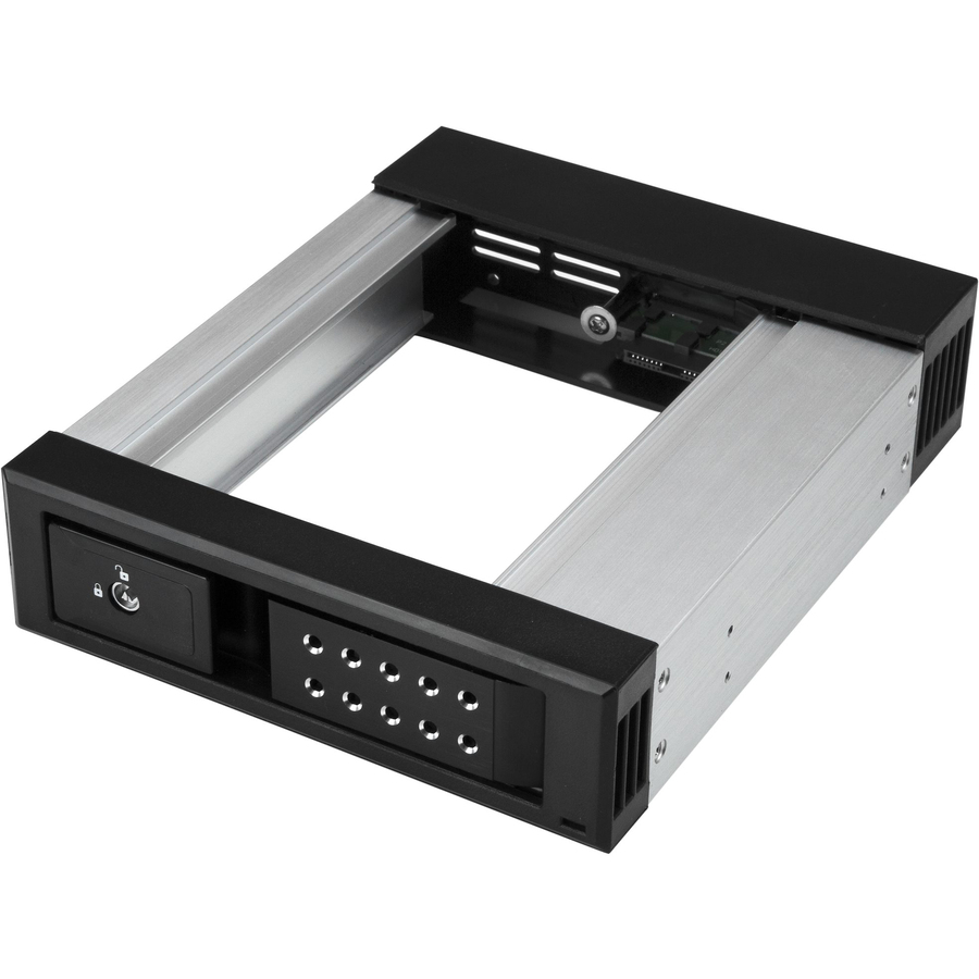 StarTech.com 5.25 to 3.5 Hard Drive Hot Swap Bay - Trayless - Aluminum - For 3.5" SATA/SAS Drives - Front Mount - SAS/ SATA Backplane - Hot-swap drives with ease, using this trayless mobile backplane for desktop PCs or servers - 5.25 to 3.5 Hard Drive Hot Swap Bay - Trayless - For 3.5" SATA/SAS Drives - Front Mount - Metal - Vented - Hard Drive Bay - SAS Backplane - SATA Backplane