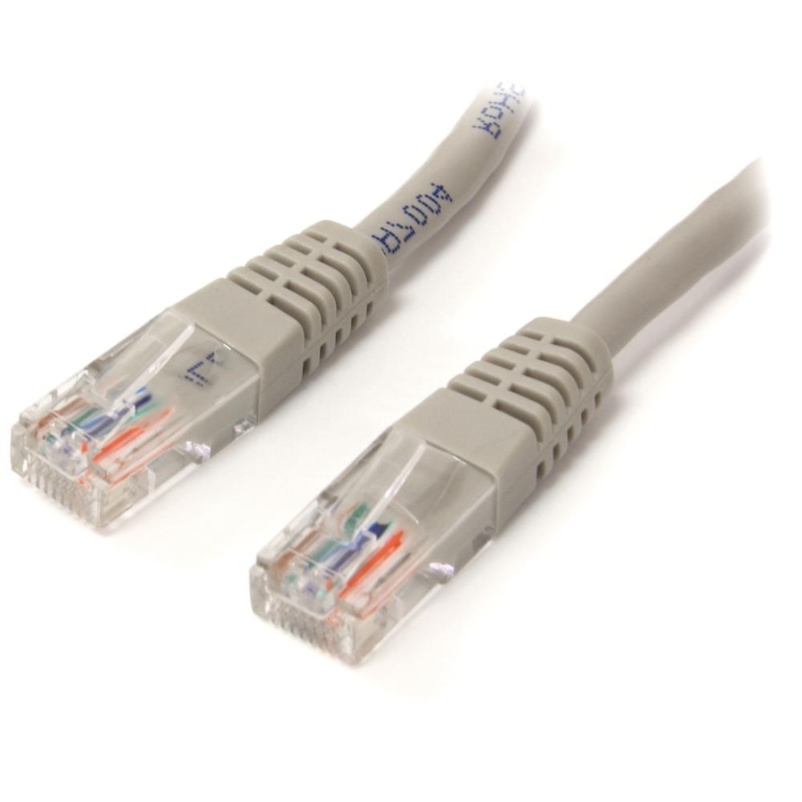 StarTech 100 ft Gray Molded Cat5e UTP Patch Cable