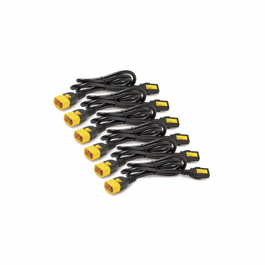 APC NetShelter Power Cord Kit (6 ea), Locking, C13 to C14, 0.6m, North America