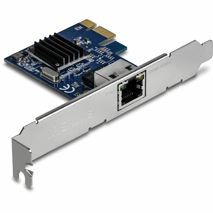 [21PCIE2.5GD-TEG25GECTX] TRENDnet 2.5GBASE-T PCIe Network Adapter, TEG-25GECTX, Convert a PCIe Port into a 2.5G Ethernet Port, 802.1Q VLAN Tagging, Windows Support, NDAA & TAA Compliant