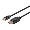 Monoprice Select Series Mini DisplayPort 1.2 to DisplayPort 1.2 Cable, 3ft