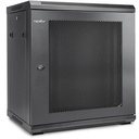 Rocstor SolidRack Wall Mount Rack Enclosure - Rocstor SolidRack 12U Wall Mount R112SH4 Rack Vented Enclosure - Front & Side Door Locks - 200 lb Maximum Weight Capacity - Assembled - 14.75" Rack Depth - Cold-rolled Steel - Optional Casters & Fans - 600mm x 450mm x 12U - ROHS & CE Certified - EIA-310-E & IP20 Protection Rating - VENTED WALLMOUNT STEEL CABINET - Black