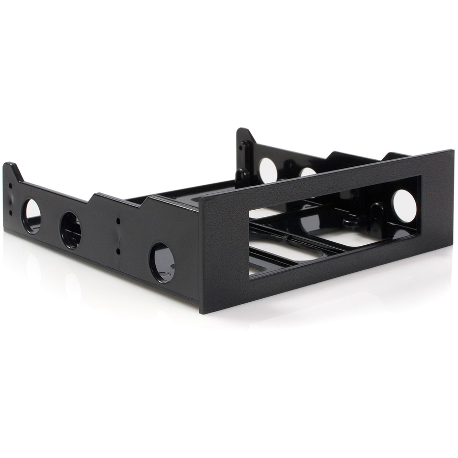 [17-3.5to5.25Bracket] StarTech 3.5" to 5.25" Front Bay Mounting Bracket - Desktop Front Bay Adapter - Black