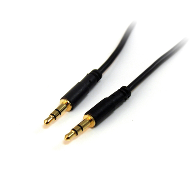 [04Aud3.5mmMM-06] StarTech 6 ft Slim 3.5mm Stereo Audio Cable - M/M