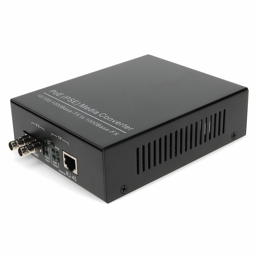 AddOn 10/100/1000Base-TX(RJ-45) to 1000Base-SX(ST) MMF 850nm 550m POE Media Converter