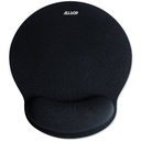 Allsop ComfortFoam Memory Foam Mouse Pad with Wrist Rest - 1" Height x 9" Width x 10" Depth - Black - Memory Foam - Stress Resistant - Mouse - 1 Each