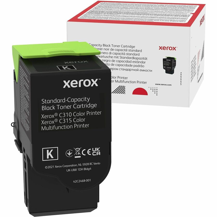 Xerox Genuine Xerox® C310 Color Printer/ C315 Color Multifunction Printer Black Standard capacity Toner Cartridge (3000 Pages) - 006R04356