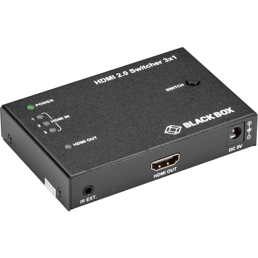 Black Box HDMI 2.0 4K Video Switch - 3x1